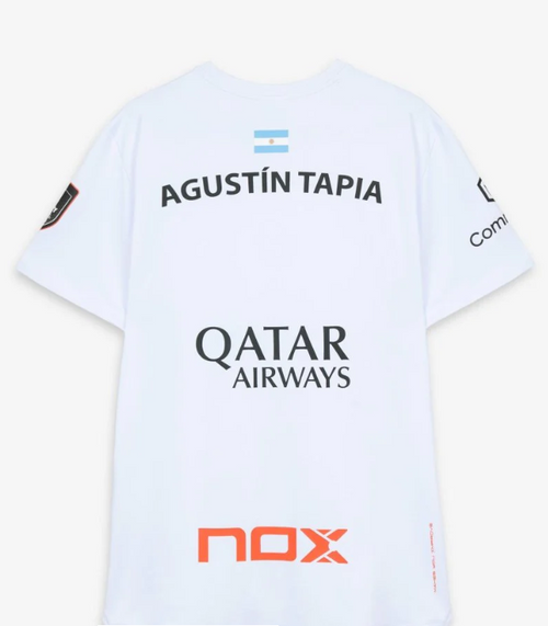 Camiseta Sponsors AT10 Blanco de Agustín Tapia 2026