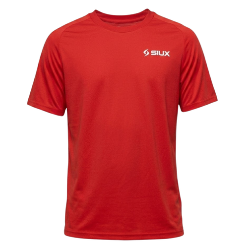 Playera deportiva para padel Siux Match 2026 color rojo, ropa de padel tecnica de alta gama. 