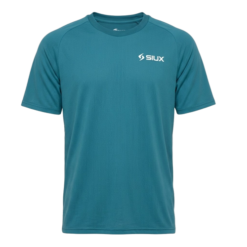 Camiseta de padel para hombre Siux Match 2026 color verde, playera tecnica transpirable. 